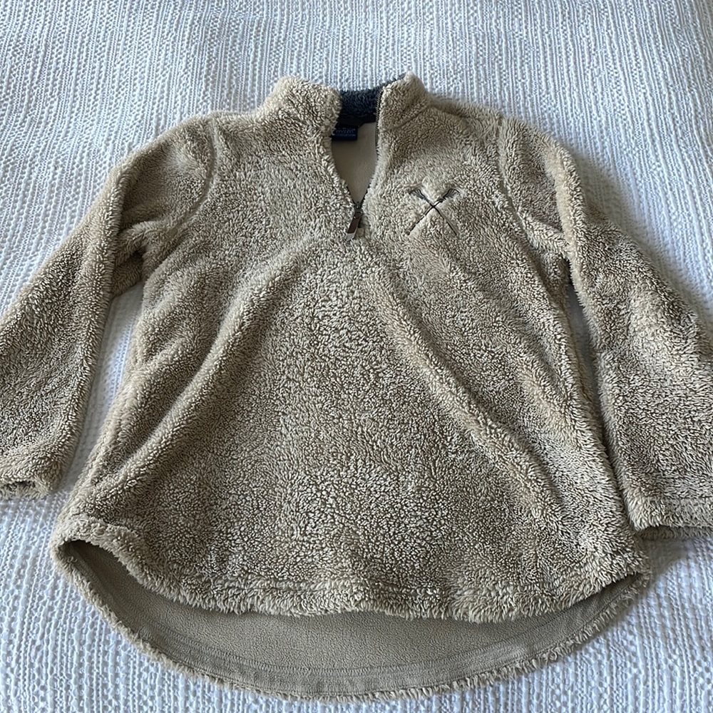 Fuzzy quarter zip fleece